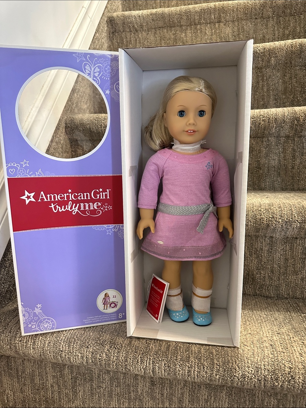 American Girl Doll Truly Me #22 Shoulder Length Blond Hair Blue Eyes RETIRED